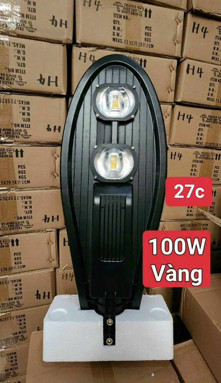 Đèn đường hình lá năng lượng mặt trời 100W