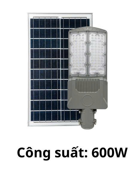 Đèn Đường Năng Lượng Mặt Trời 600W Siêu Sáng